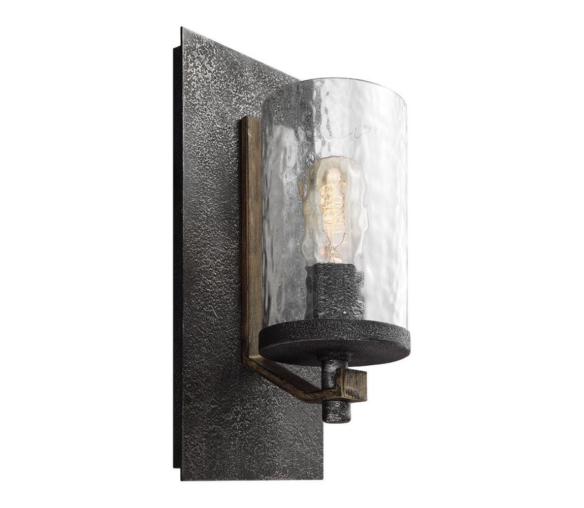 Elstead Feiss QN-ANGELO1 - Nástěnné svítidlo ANGELO 1xE27/60W/230V černá