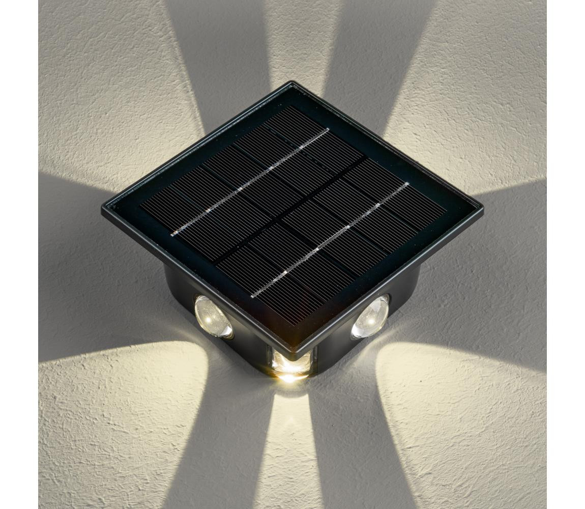 08487L - LED Solární nástěnné svítidlo se senzorem LED/2W/5V IP54