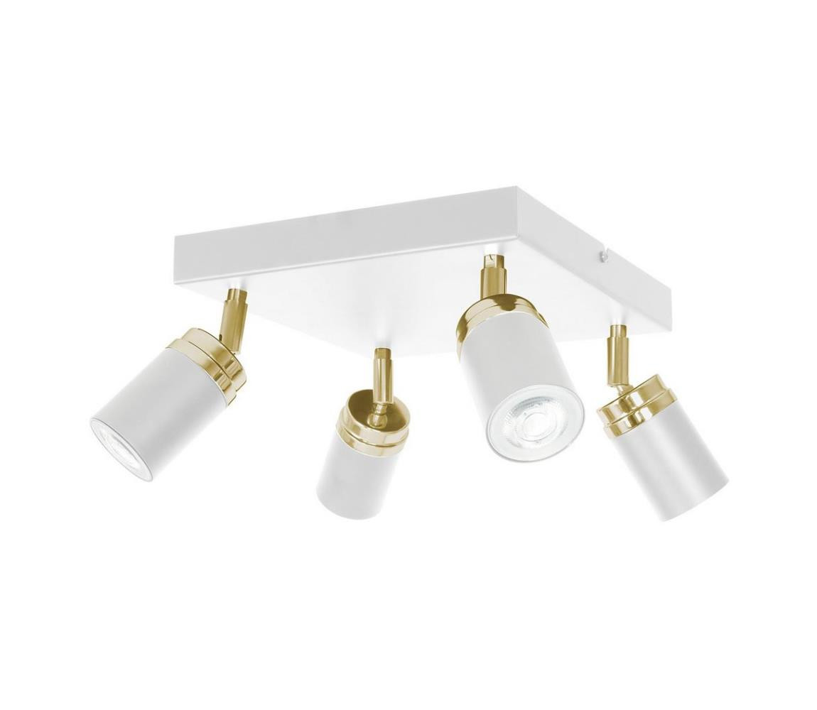 Bodové svítidlo RENO 4xGU10/8W/230V bílá/zlatá