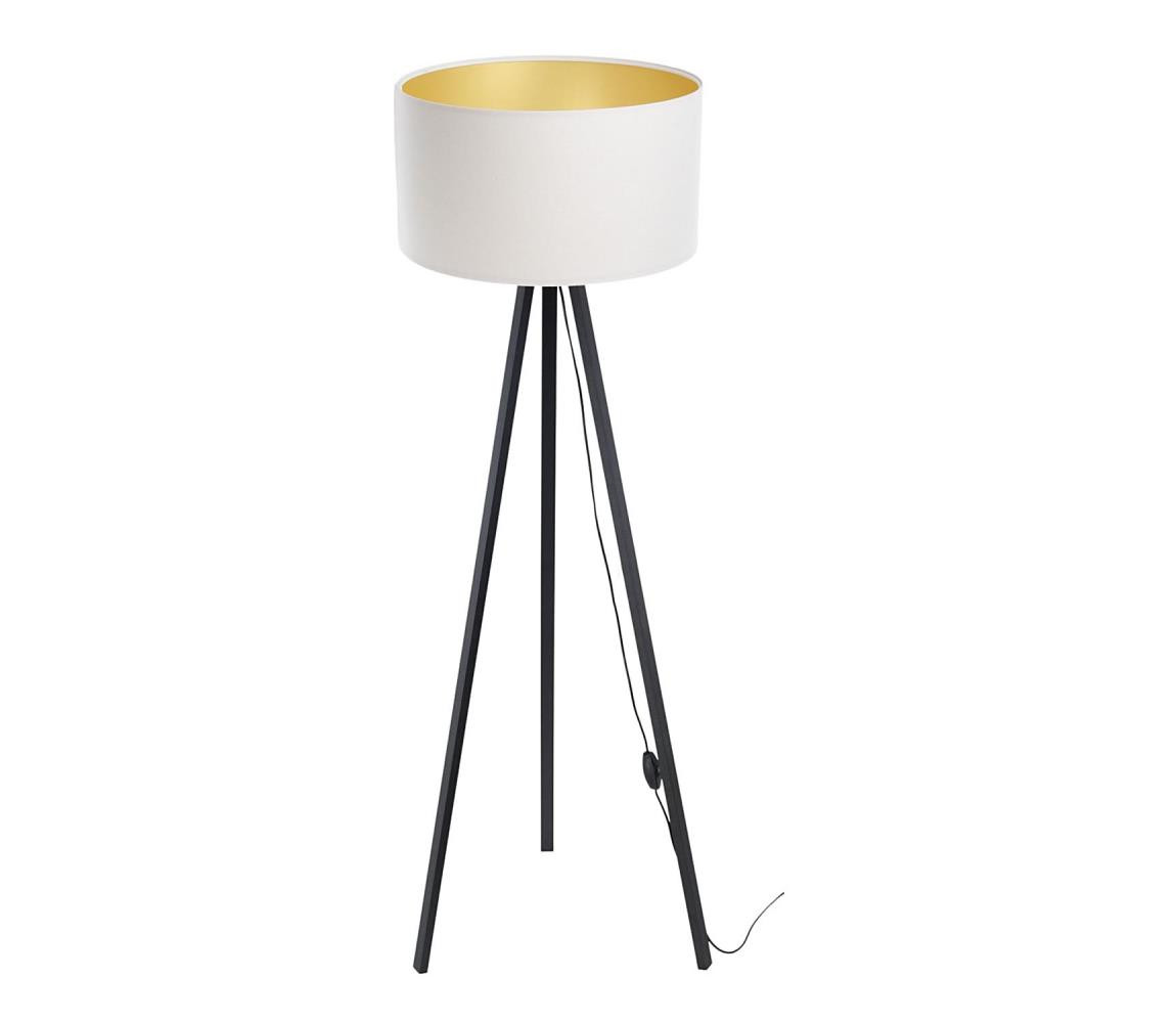 Stojací lampa STANDART 1xE27/60W/230V bílá/wenge