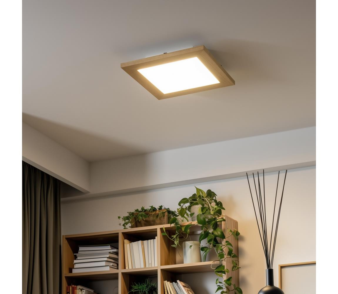 Eglo Eglo - LED RGBW Stmívatelný přisazený panel SALOBRENA-C LED/16W/230V hnědá + DO