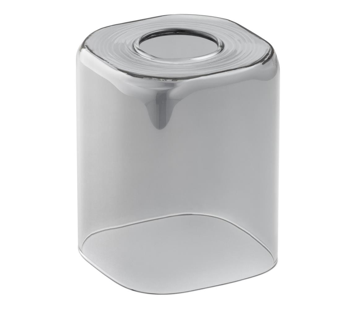 Náhradní sklo k lustru E27 11x9,5 cm šedá