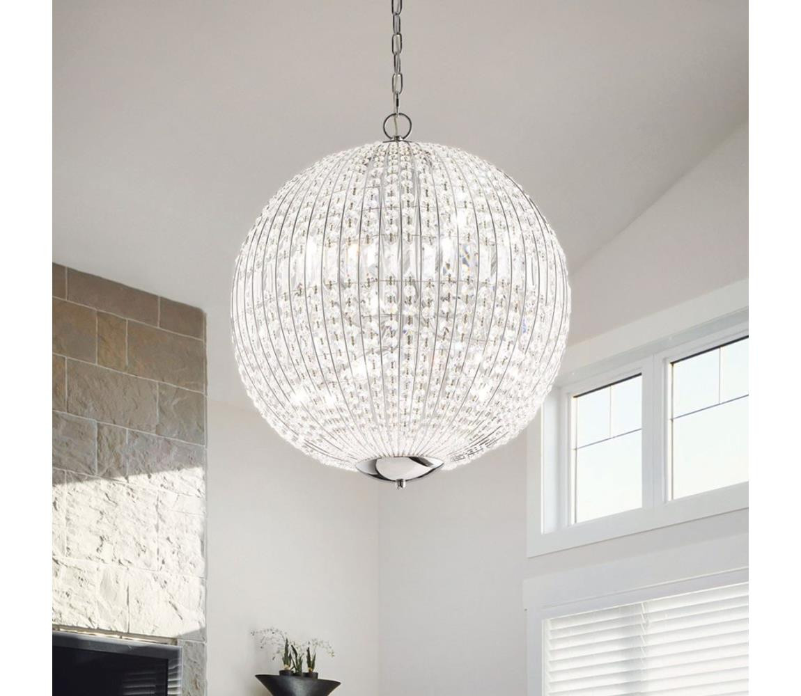 Ideal Lux Ideal Lux - LED Křišťálový lustr na řetězu LUXOR 6xG9/3W/230V pr. 40 cm čirá