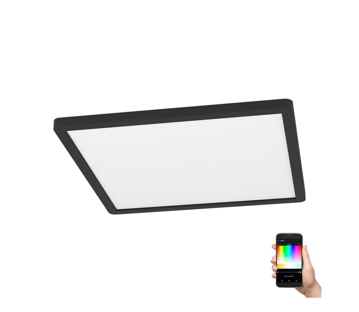 Eglo Eglo 900093 - LEDRGBW Stmívatelné stropní svítidlo ROVITO-ZLED/14,6W/230V černá
