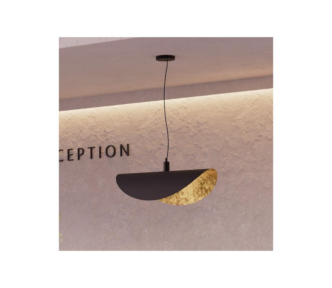 Eglo Eglo 390395 - Lustr na lanku SACEDA 3xE27/40W/230V černá/zlatá