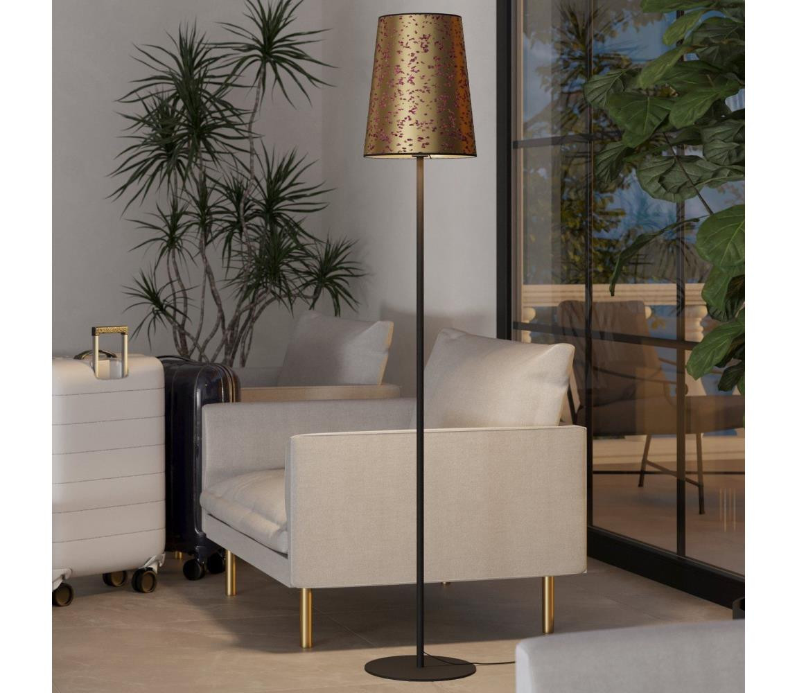 Eglo Eglo 390295 - Stojací lampa CASTUERA 1xE27/25W/230V zlatá/růžová