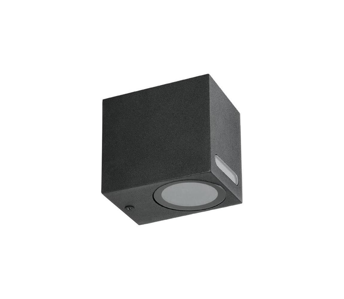 Venkovní nástěnné svítidlo QUERK 1xGU10/35W/230V IP54 8 cm černá