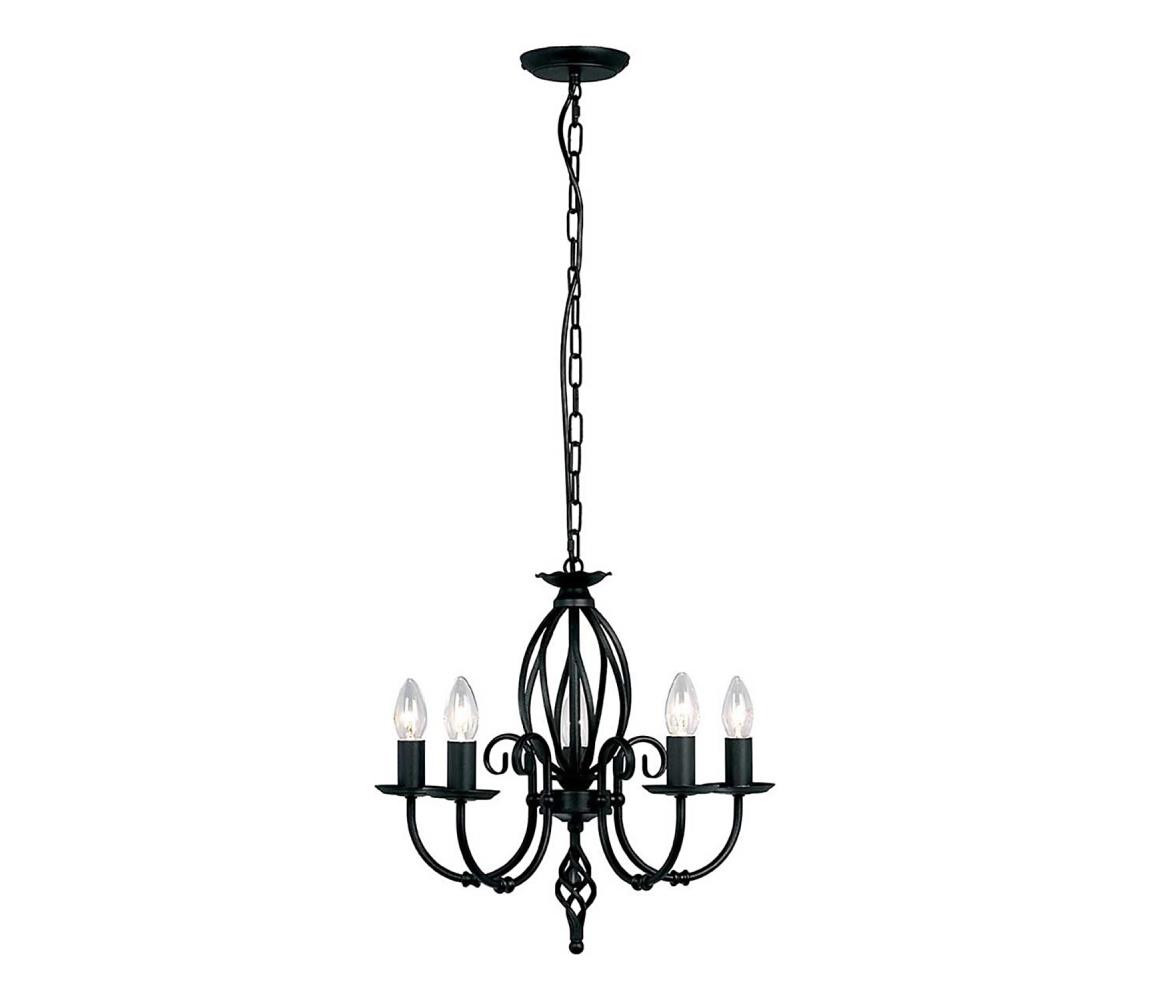 Elstead Elstead ART5-BLACK - Lustr na řetězu ARTISAN 5xE14/60W/230V
