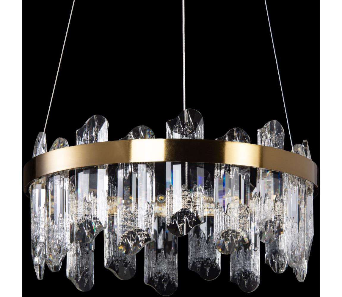 LED Lustr na lanku LED/62W/230V pr. 50 cm zlatá