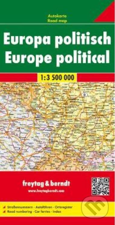 Európa politická 1:3500000 - freytag&berndt