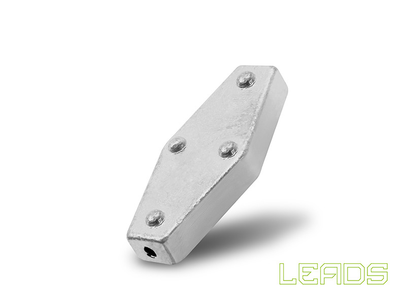 Delphin LEADS Šestihran s otvorem / 5ks-30,0g