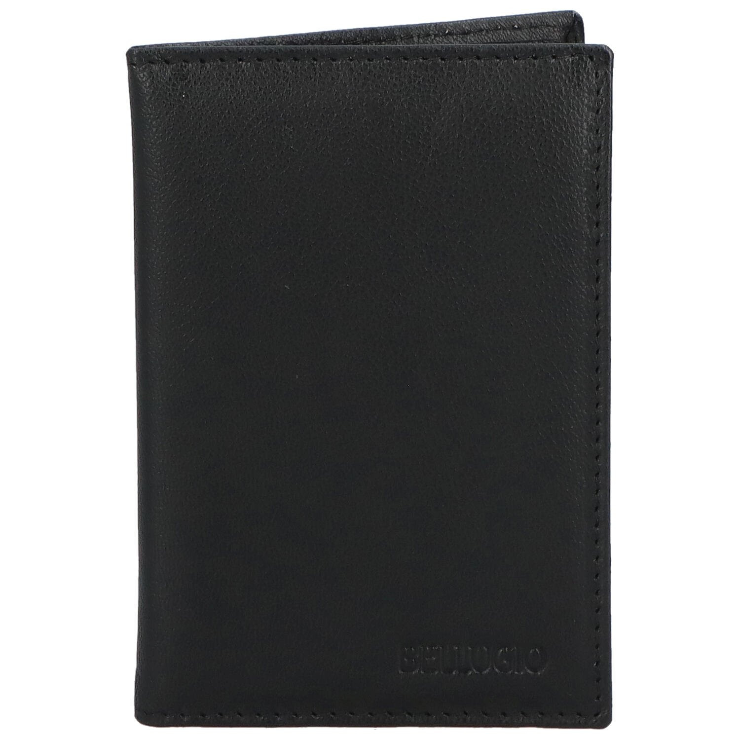 Kožené pouzdro na doklady černé - Bellugio Sarabi  černá