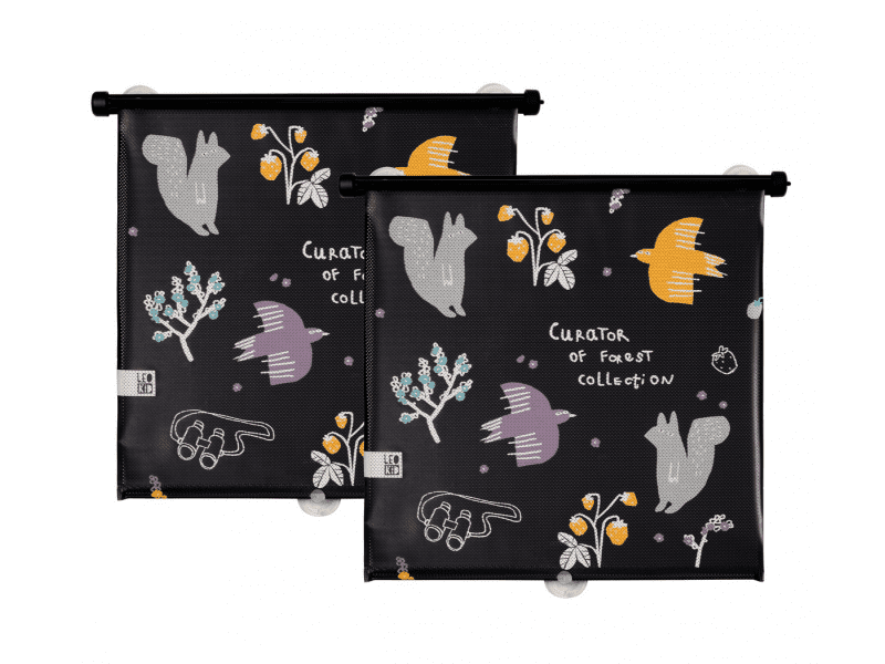 LEOKID Sluneční clony do auta 2 ks Forest Collection