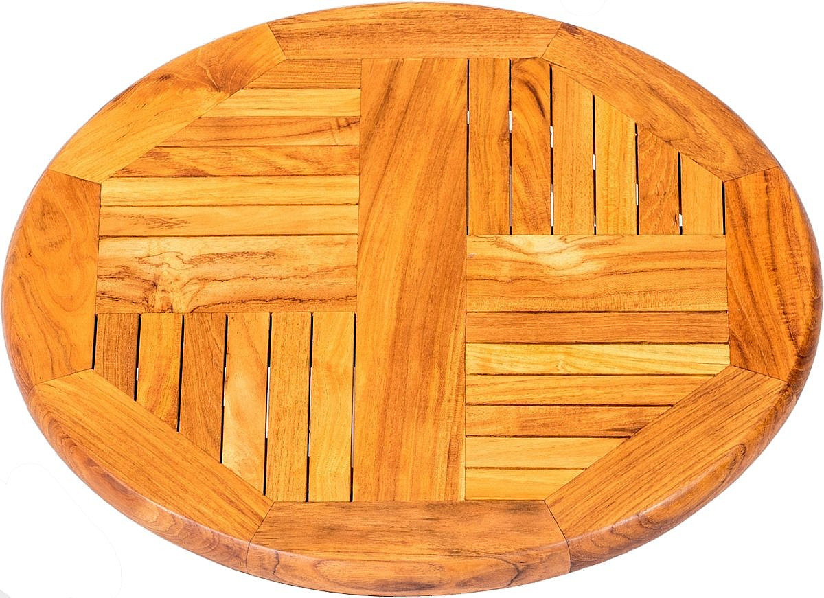 DEOKORK Teakový otočný stolek SERVITORE