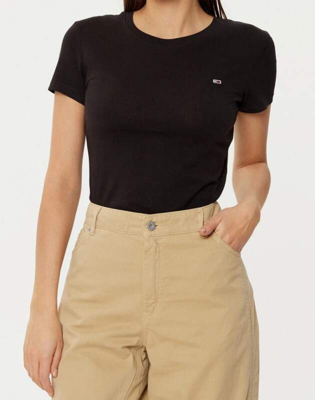 Černé triko Tommy Jeans