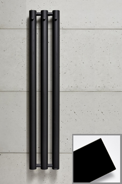 P.M.H PMH Rosendal Masive R70/3B koupelnový radiátor 292x1500 mm - černá pololesk(P.M.H.)