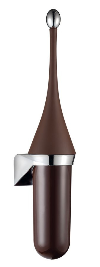 MARPLAST COLORED WC štětka závěsná, ABS, Soft Touch, hnědá