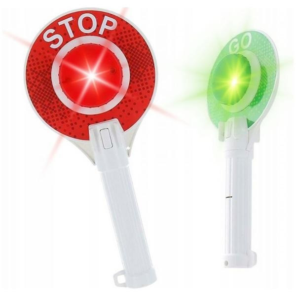 Policejní plácačka se světlem GO - STOP