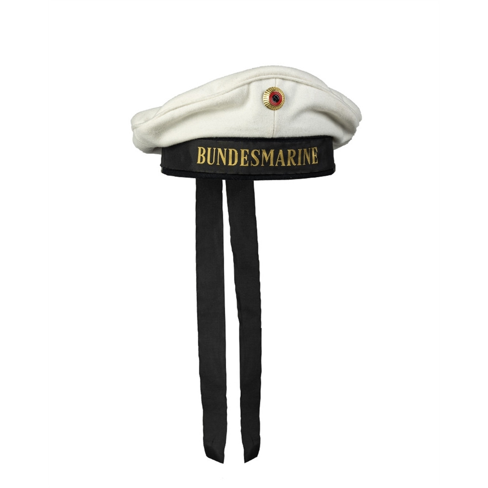 Klobouk námořnický Bundesmarine - bílý, S