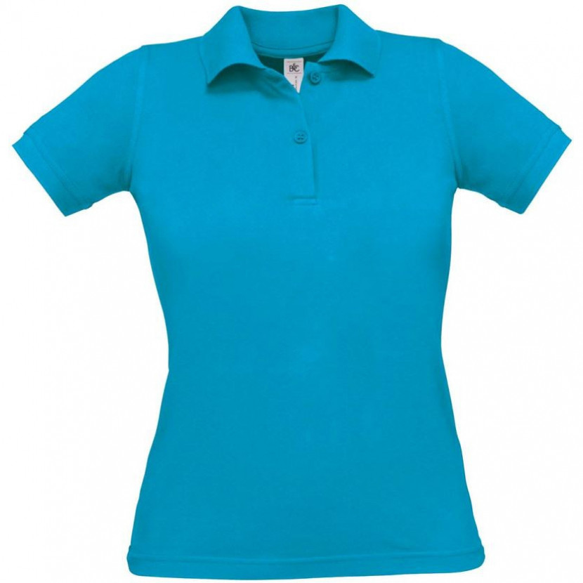 Dámská polokošile B&C Safran Pure - tyrkysová, S