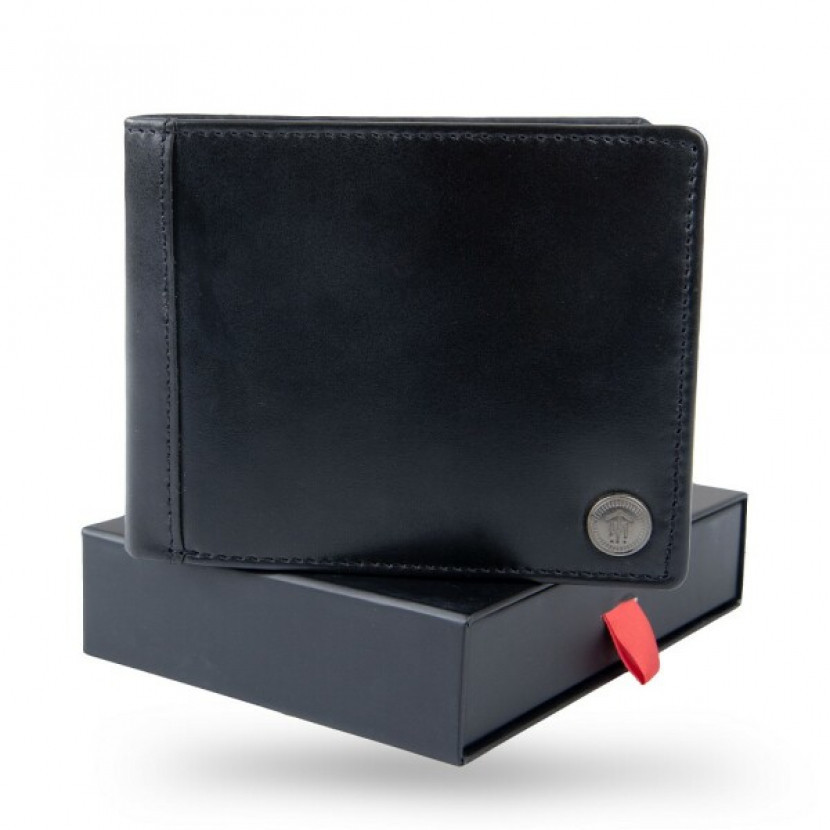 Peněženka kožená Thor Steinar Toresgard - černá