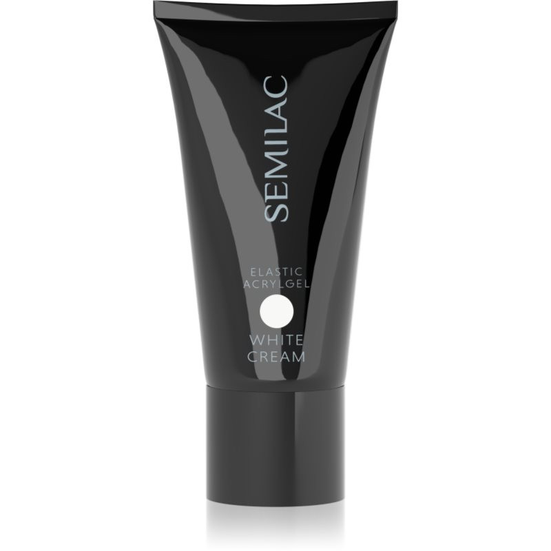 Semilac Acrylgel Elastic White Cream akrylátový gel na nehty odstín White 30 g