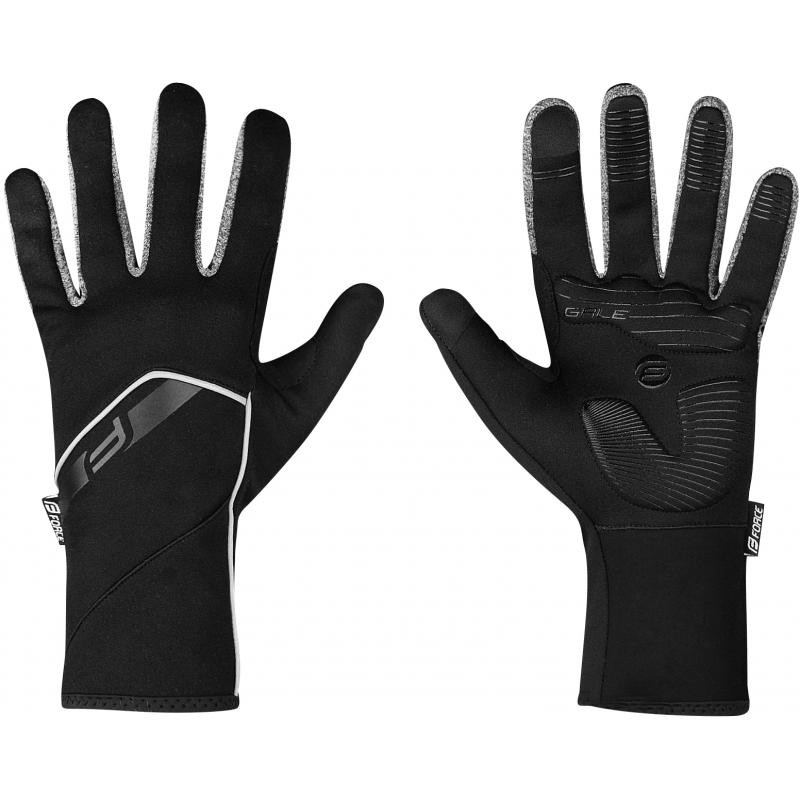 Rukavice Force Gale Softshell - černá - velikost 2XL