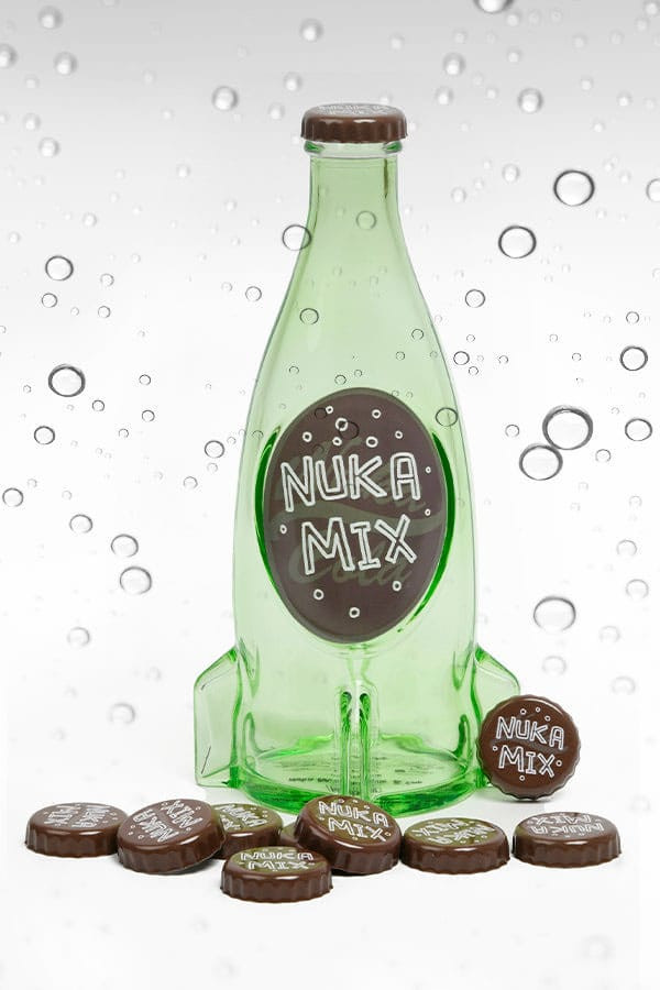 DEVplus | Fallout - skleněná lahev a víčka Nuka Mix (Bottle Series) 19 cm