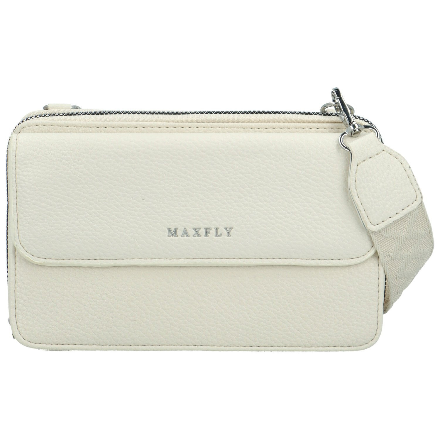 Trendy dámská koženková crossbody peněženka Radola, krémová