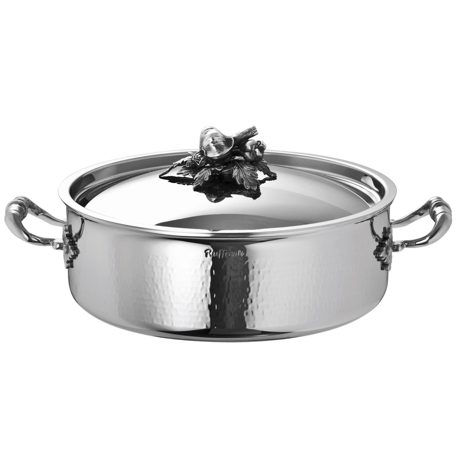 Nízký kastrol OPUS PRIMA 26 cm, stříbrná, nerezová ocel, Ruffoni