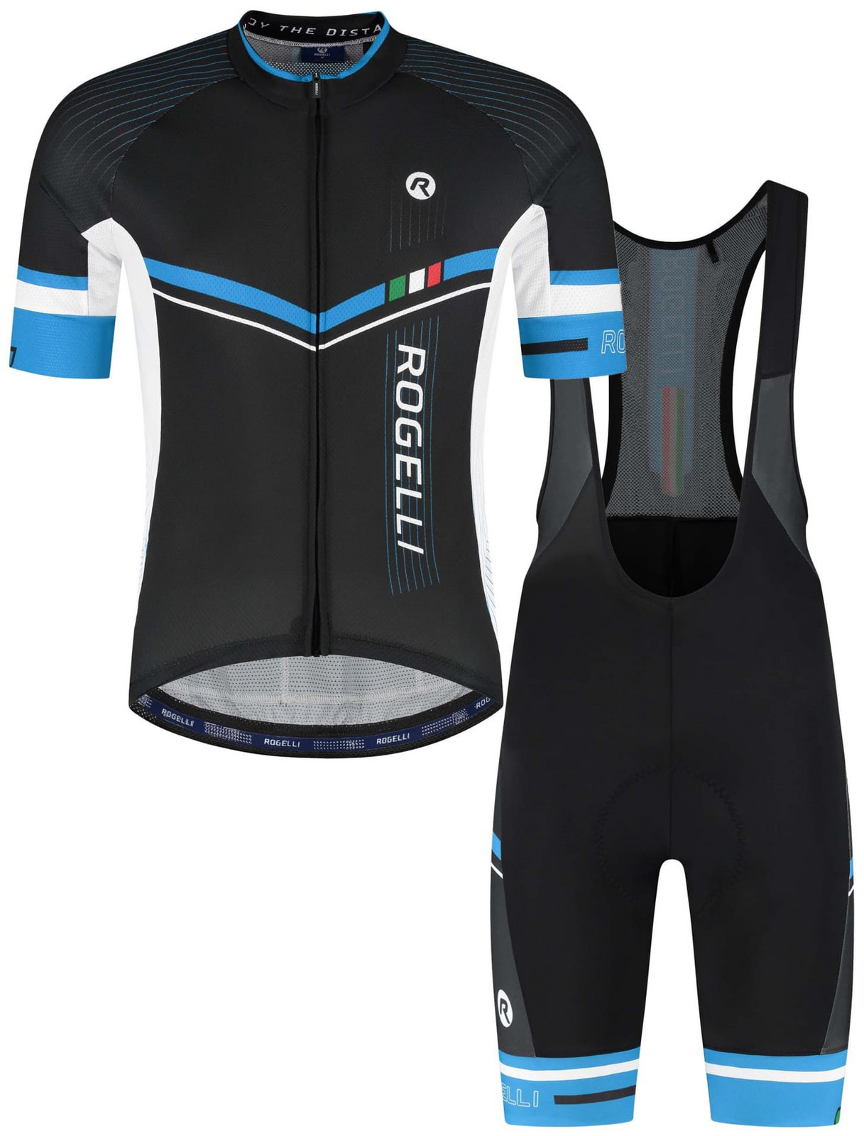 Letní cyklistické oblečení Rogelli GARA MOSTRO 2, černo-modré