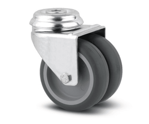 Kolečko přístrojové dvojité otočné 50mm pro čep