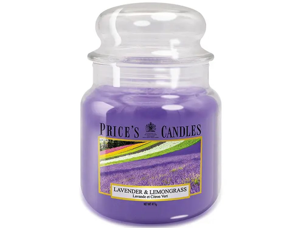 Price’s PRICE'S MIDI svíčka ve skle Levandule & Lemongrass - hoření 90h