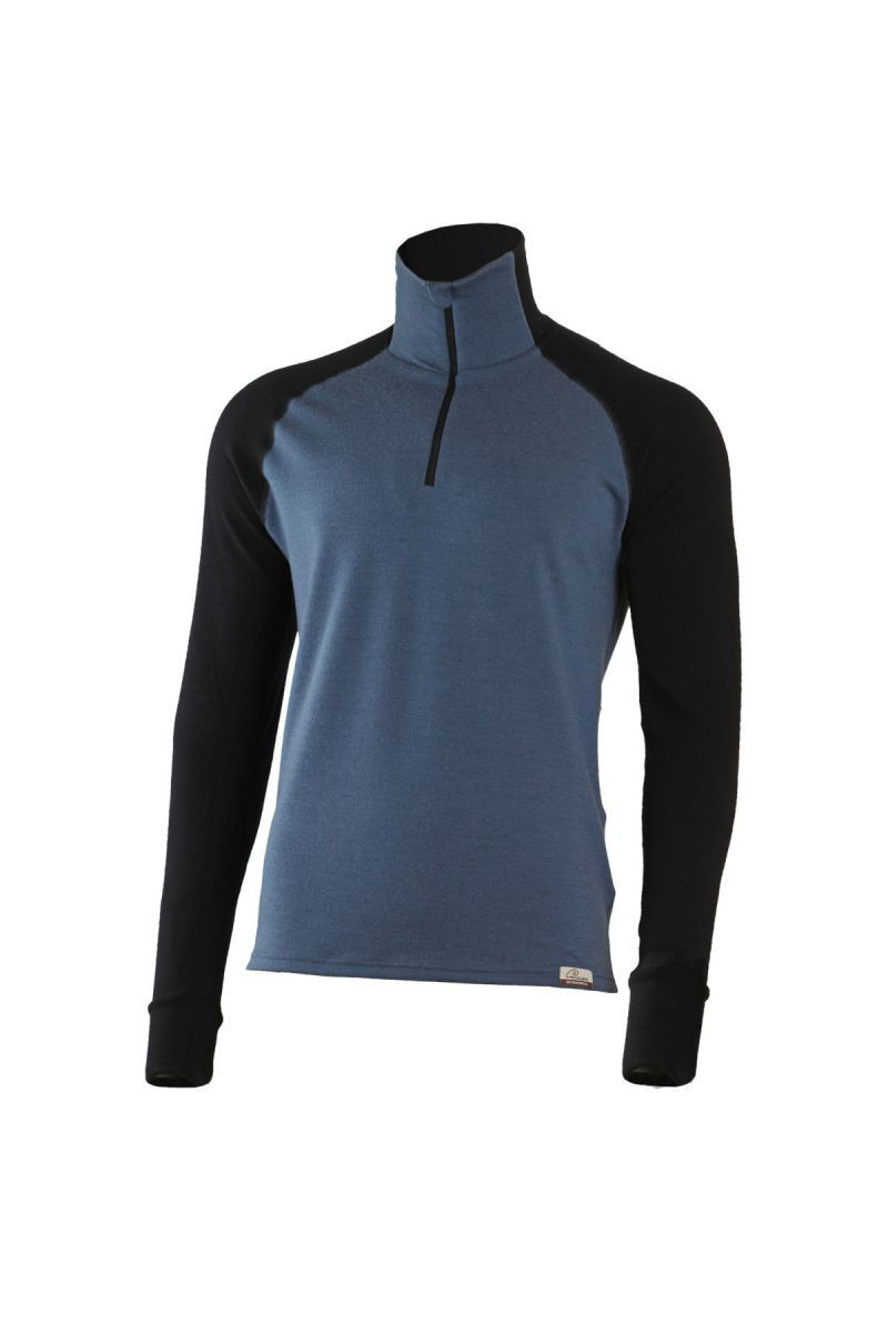Lasting LEO 5699 modrá vlněná merino mikina Velikost: XXL 8595067875668