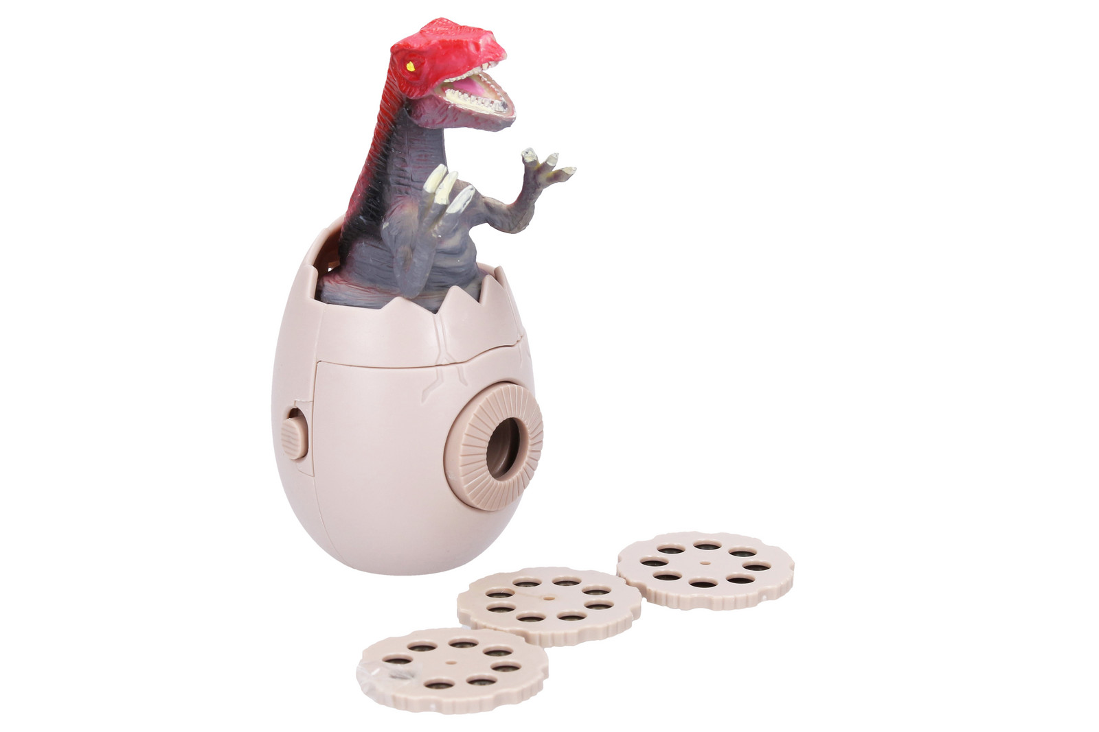 Projektor s dinosaurem 10 cm šedý