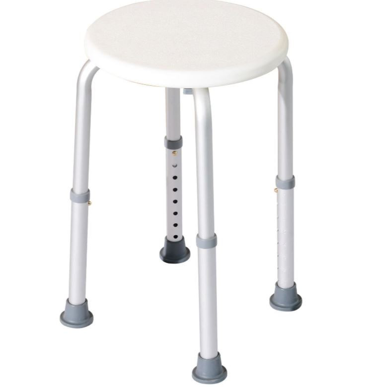 Goleto Stolička do sprchy kulatá | bílá