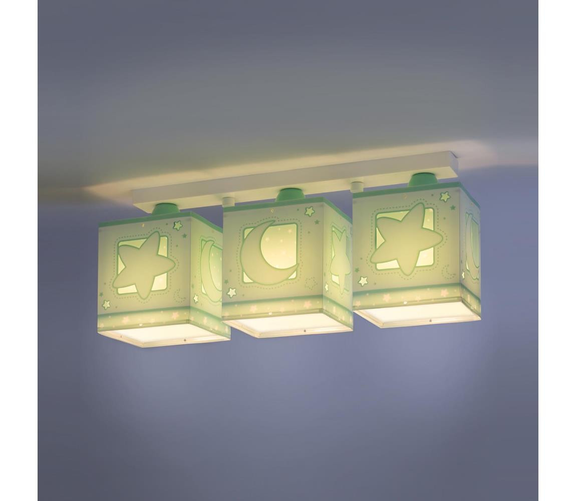 Dalber Dalber D-63233NH - Dětské stropní svítidlo MOONLIGHT 3xE27/60W/230V