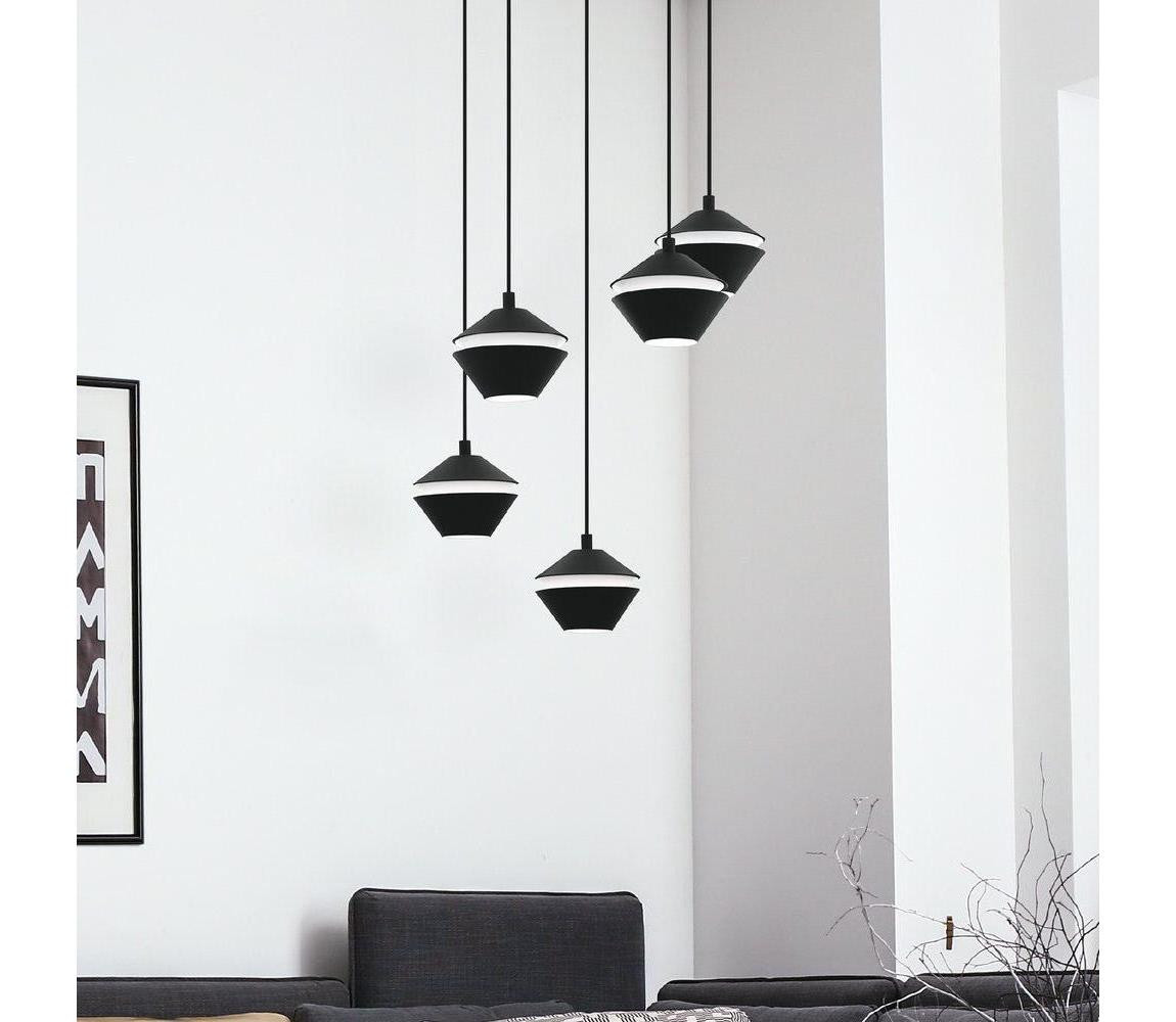 Eglo Eglo 98683 - LED Lustr na lanku PERPIGO 5xGU10/5W/230V