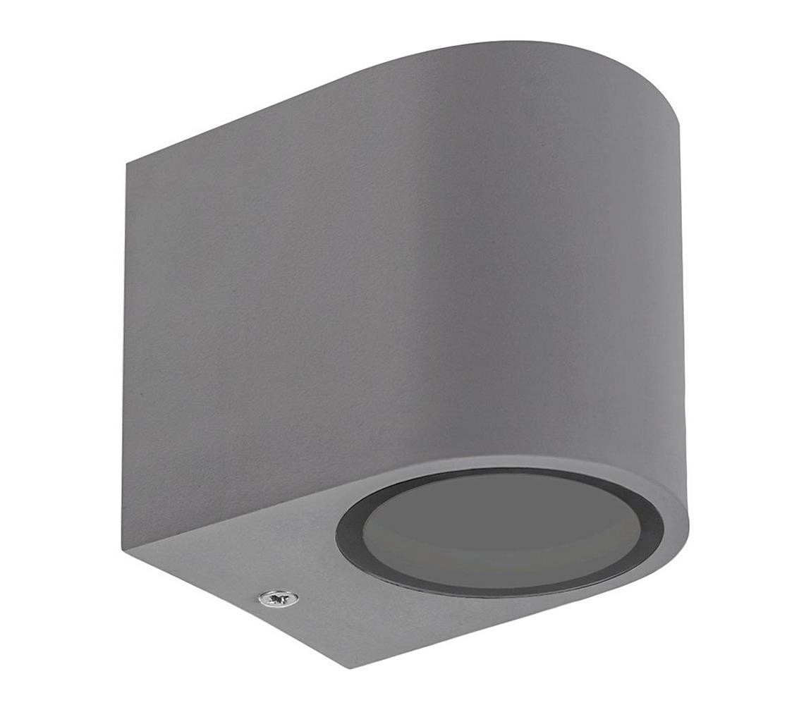 Venkovní nástěnné svítidlo PARETE 1xGU10/6W/230V IP54 šedá
