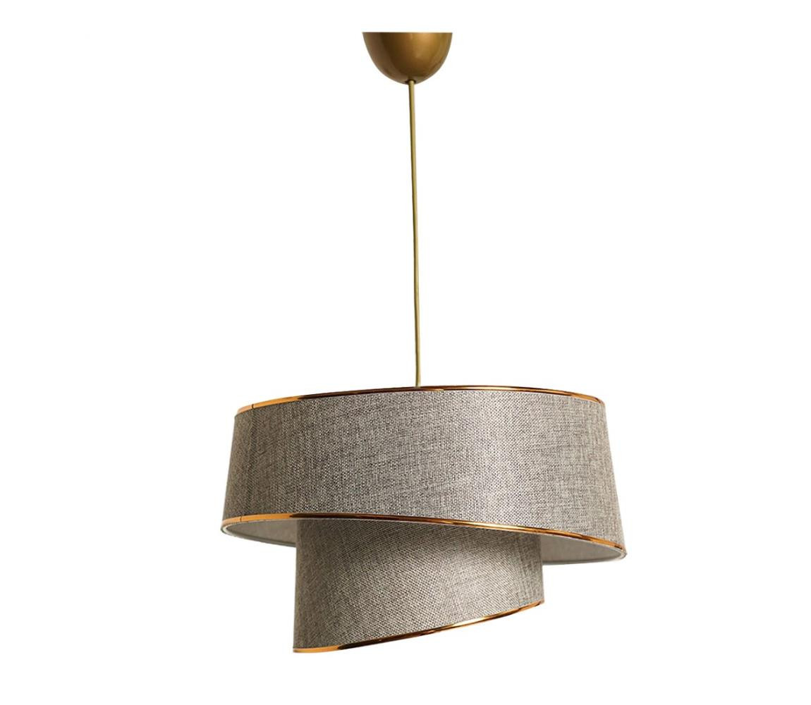 Lustr na lanku BARETTE 1xE27/60W/230V šedá