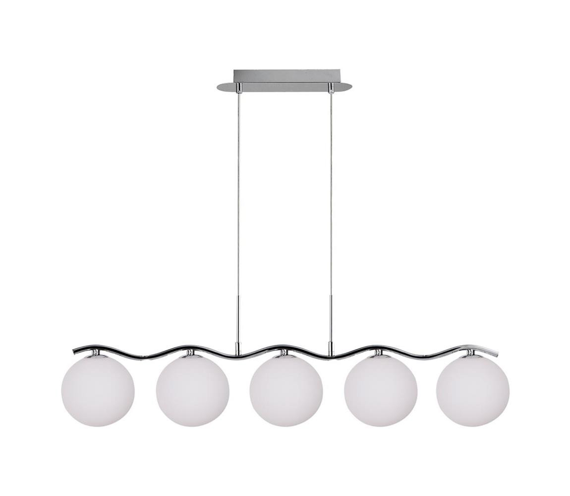 Lustr na lanku RAMON 5xG9/40W/230V lesklý chrom