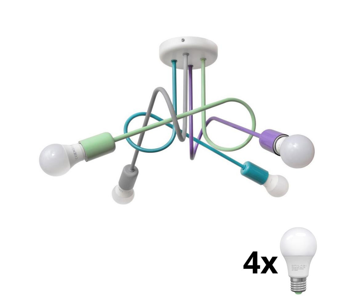 LED Přisazený lustr OXFORD 4xE27/10W/230V