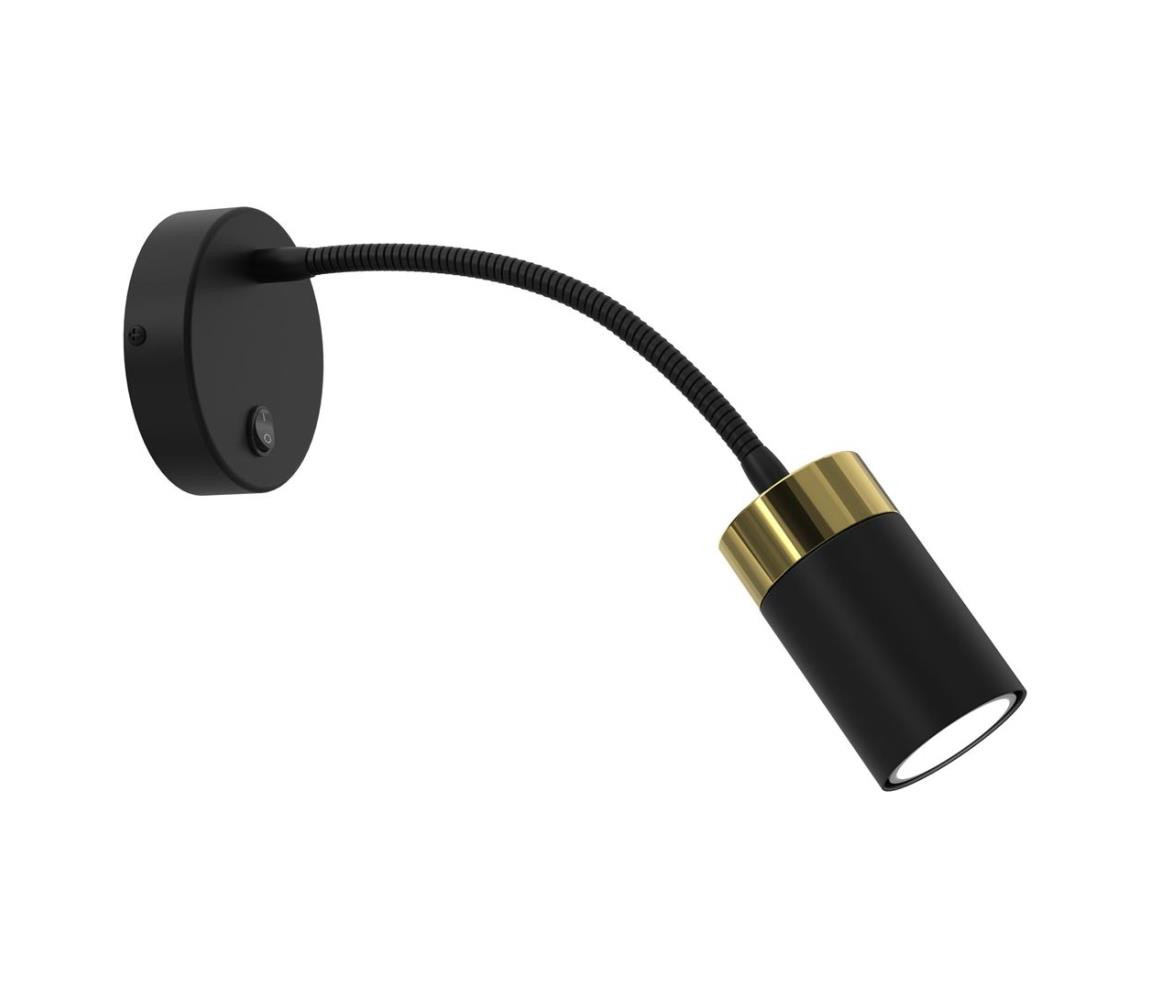 Flexibilní lampička JOKER 1xGU10/8W/230V černá/zlatá