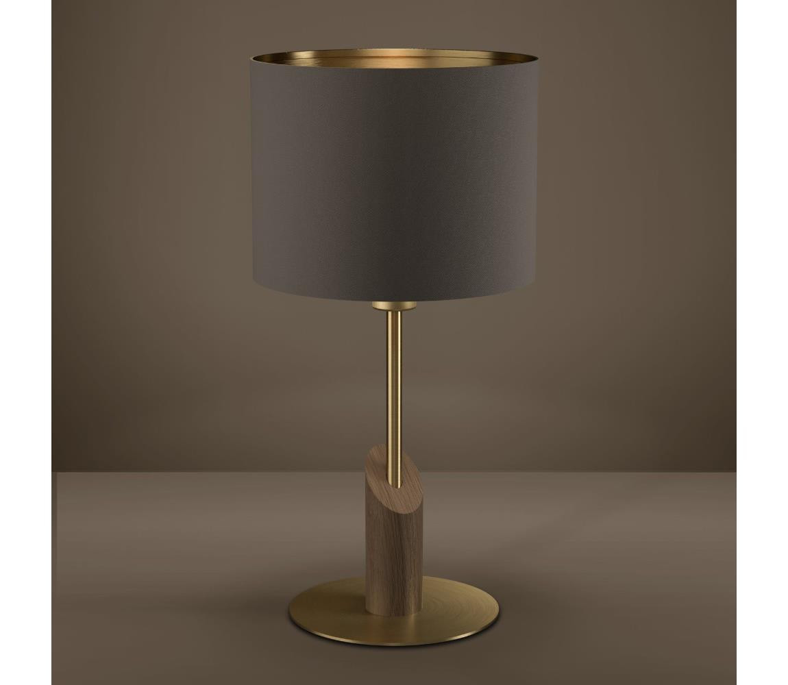 Eglo Eglo 390337 - Stolní lampa SANTANDRIA 1xE27/40W/230V hnědá/zlatá