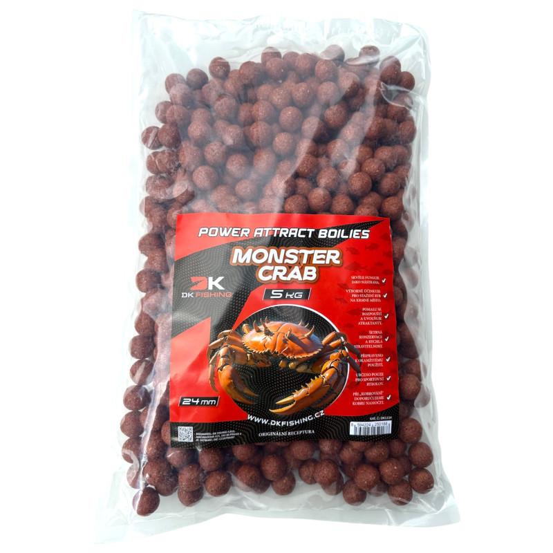 DK FISHING boilies Power Attract monster crab 5kg 24mm-DK1114