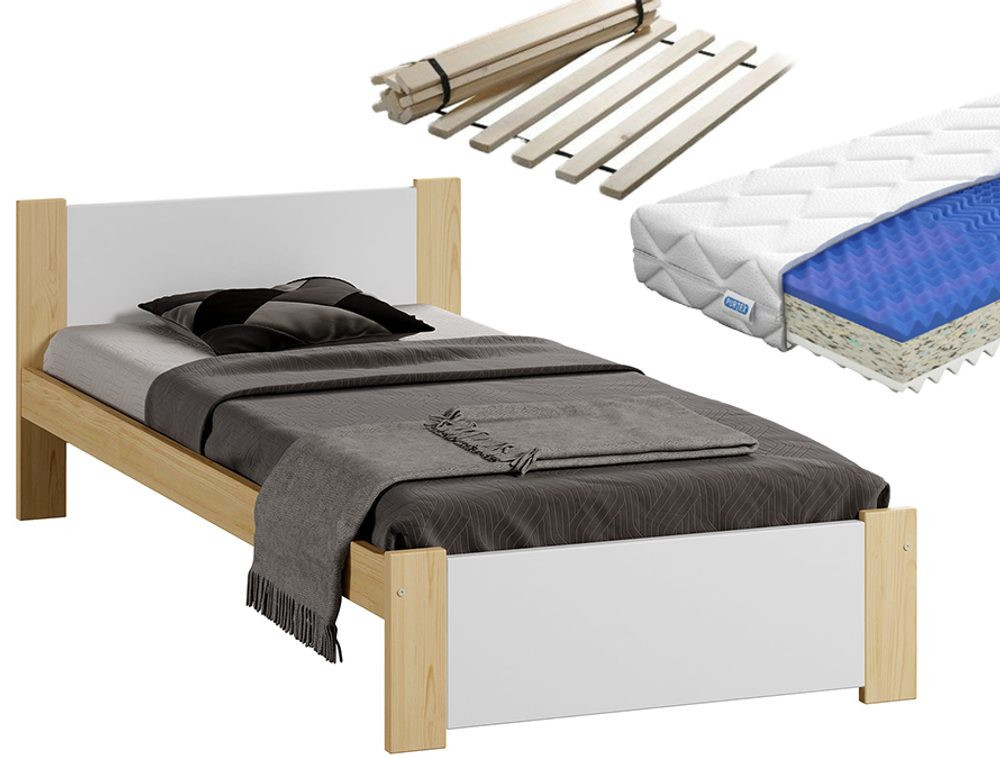 Magnat Postel Lola 90 x 200 cm + rošt + sendvičová matrace