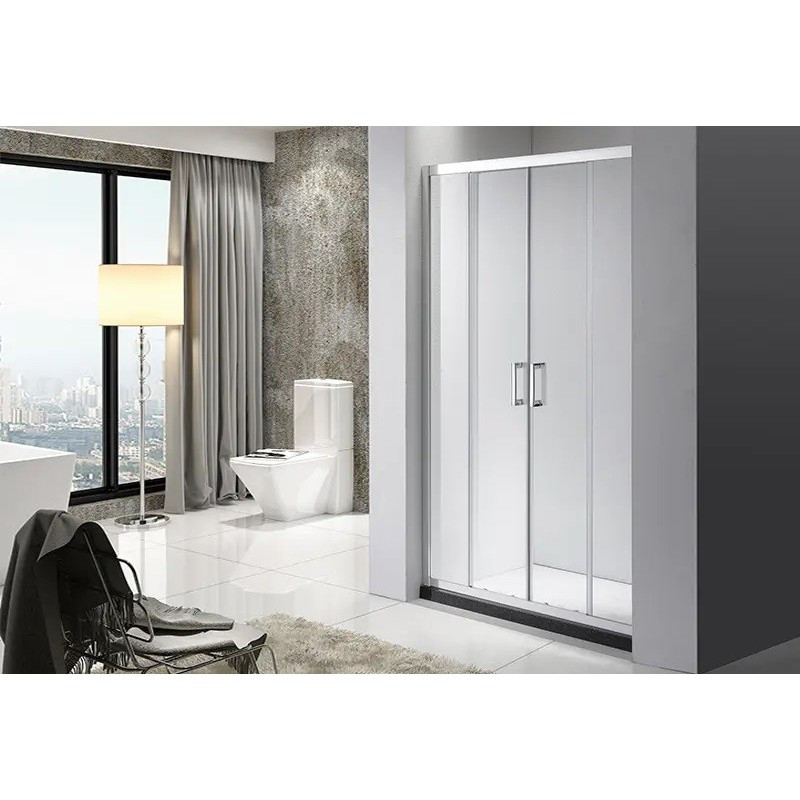 Olsen Spa  OLBENW102918CC - Sprchové dveře VILAR 180 cm, leštěný hliník, čiré sklo