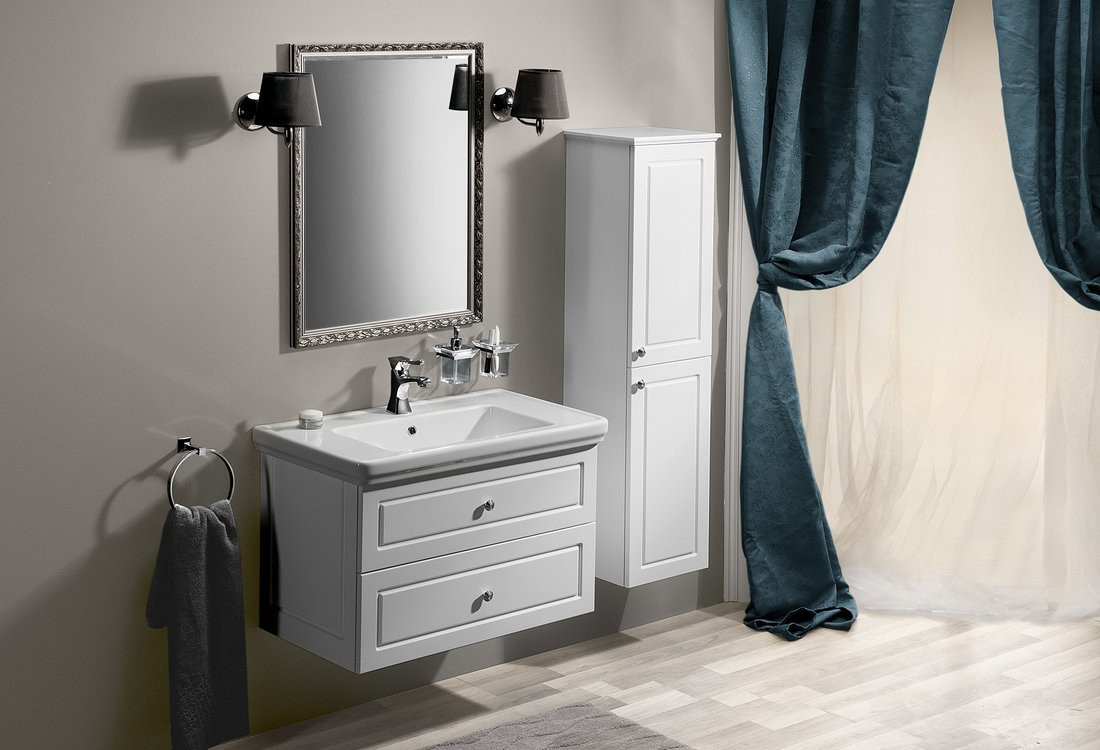 Sapho Koupelnový set VIOLETA 90, bílá mat