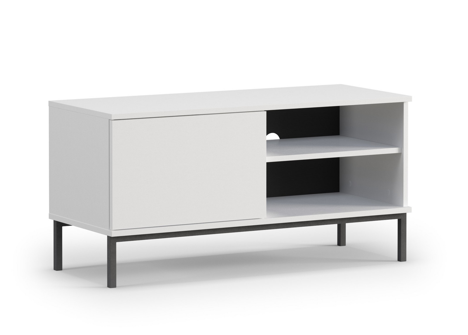 GAB TV stolek QUER RTV 1D, Bílá 100 cm