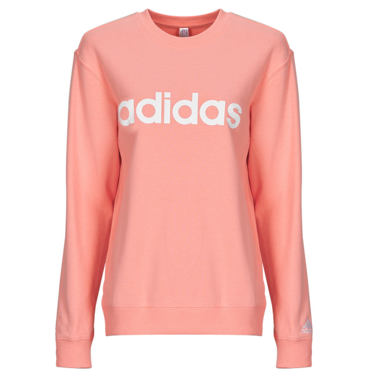 adidas  Essentials Linear French Terry Sweatshirt  Růžová